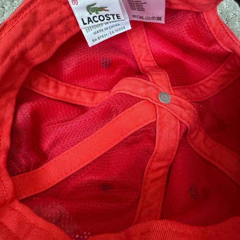 Lacoste Vibrant Red Hat - Picture 3 of 3